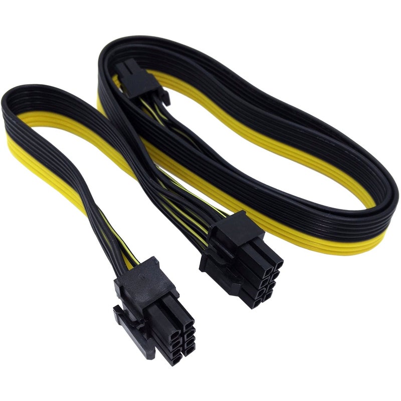 COMeap PCIE Cable for EVGA, PCIe 8 Pin Male to Dual PCIe 8 Pin (6+2) Male GPU Power Cable for EVGA Power Supply 25-inch(63cm) - Image 1